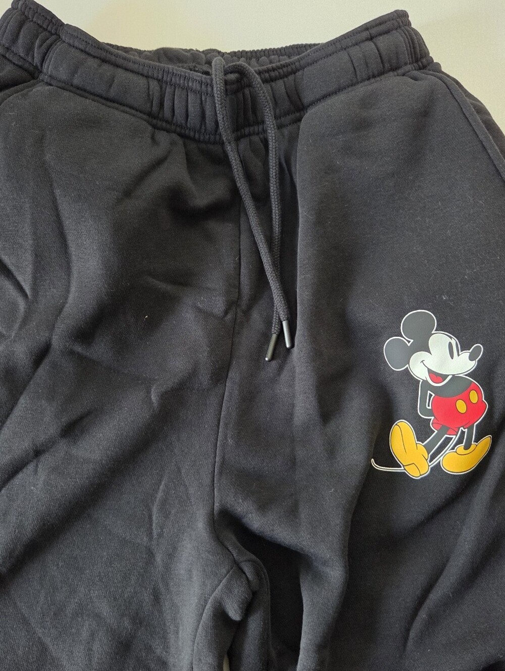 Disney Black Sweatpants Mickey Mouse Adult Small
